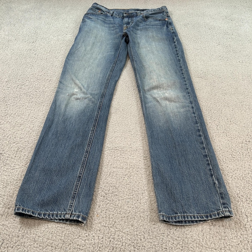 Polo Ralph Lauren Jeans Women's 14 Straight Leg Distressed Denim Vintage Style